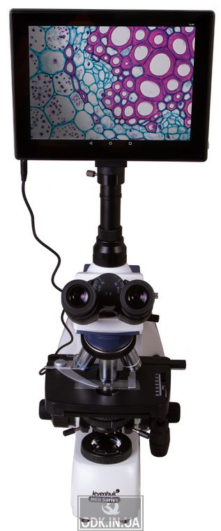 Мікроскоп цифровий Levenhuk MED D35T LCD, тринокулярний