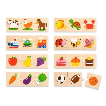 Логічний пазл Viga Toys Що до чого підходить, 24 ел. (51608)