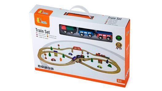 Дерев'яна залізниця Viga Toys 49 ел. (56304)