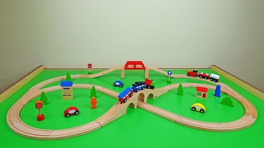 Дерев'яна залізниця Viga Toys 49 ел. (56304)