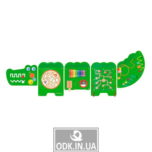Бизиборд Viga Toys Крокодил, 5 секций (50346)