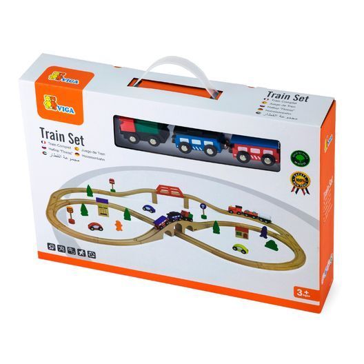 Дерев'яна залізниця Viga Toys 49 ел. (56304)