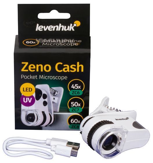 Мікроскоп кишеньковий для перевірки грошей Levenhuk Zeno Cash ZC7