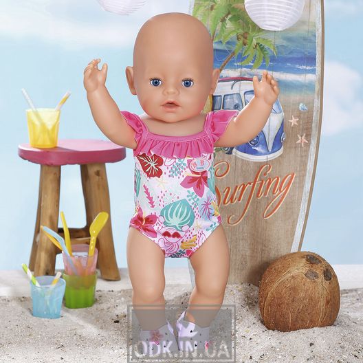 Одежда для куклы BABY born - Праздничный купальник S2 (с зайкой)