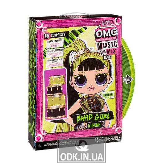 Игровой набор с куклой L.O.L. Surprise! серии O.M.G. Remix Rock" – Леди-Ритм"