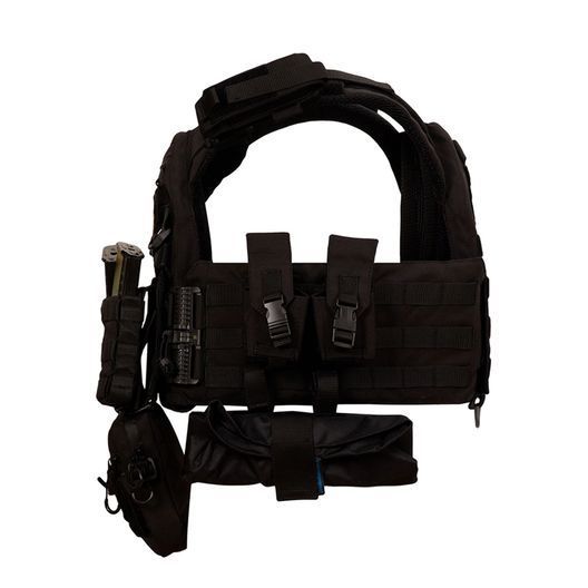 Плитоноска Warmor gen.3 Pro Max. Система швидкого скидання. 7 підсумок. Чорний