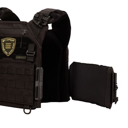 Плитоноска Warmor gen.3 Pro Max. Система швидкого скидання. 7 підсумок. Чорний