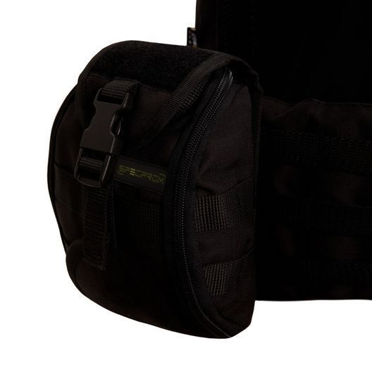 Плитоноска Warmor gen.3 Pro Max. Система швидкого скидання. 7 підсумок. Чорний