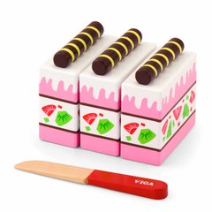 Toy Products Viga Toys Wooden Strawberry Cake (51324)