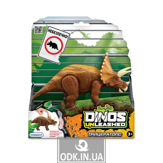Интерактивная игрушка Dinos Unleashed серии Realistic" - Трицератопс"