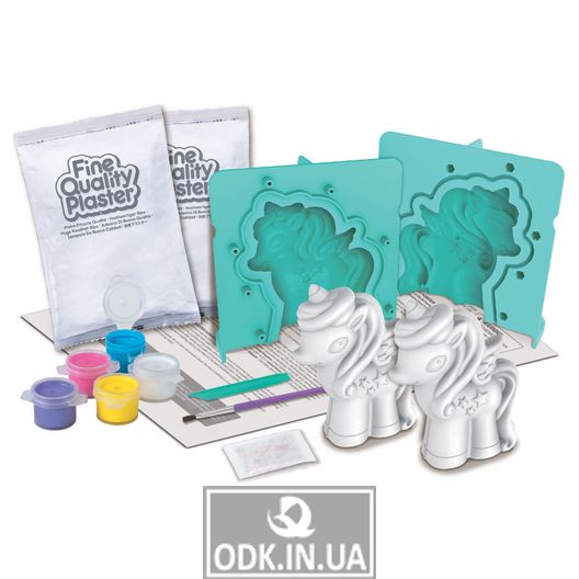Set for creation of 3D figures from plaster Unicorn 4M (00-04770)