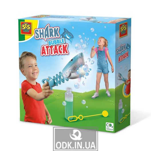 Game set with soap bubbles - Shark attack