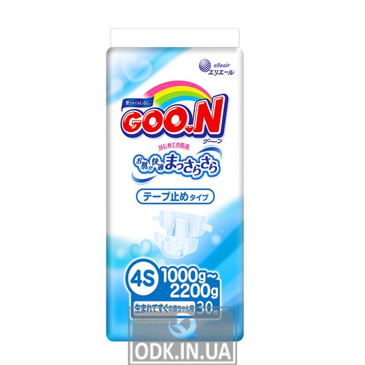 Goo.N Diapers For Babies With Light Weight (Ssss Size, 1.0 - 2.2 Kg)