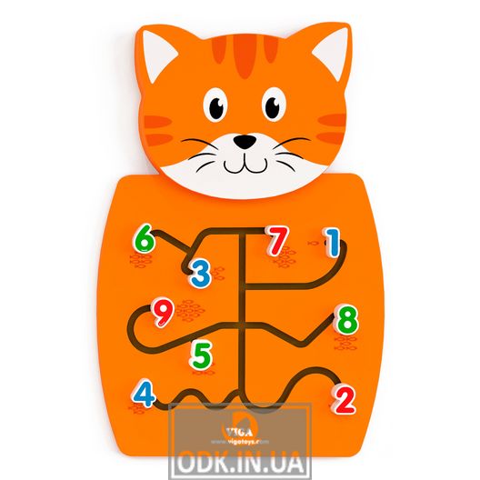 Bizibord Viga Toys Cat with Numbers (50676)