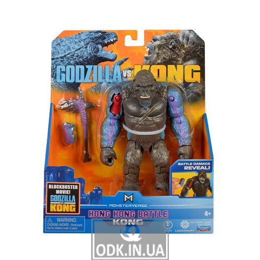 Фигурка Godzilla vs. Kong- Конг с боевыми ранами и топором