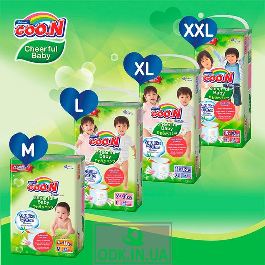 Cheerful Baby diapers for children (XXL, 15-25 kg, unisex, 34 pieces)