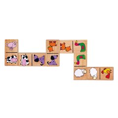 Wooden Dominoes Viga Toys Animals (59622)