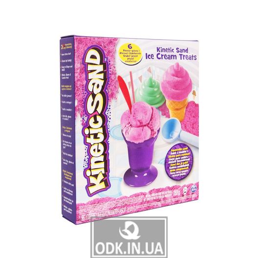 Sand for Children's Creativity - Kinetic Sand Ice Cream (Pink)