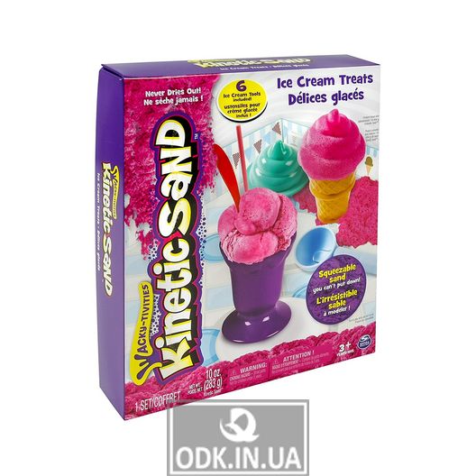 Песок для детского творчества - Kinetic Sand Ice Cream (Розовый)