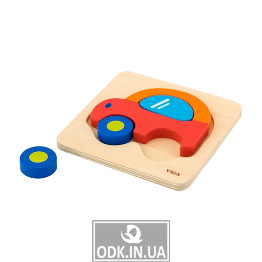 Wooden mini-puzzle Viga Toys Machine (50172)