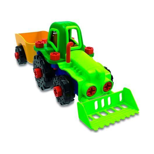 Конструктор Edu-Toys Трактор з інструментами (JS030)