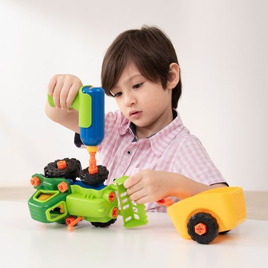 Конструктор Edu-Toys Трактор з інструментами (JS030)