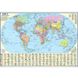 World. Political map. 65x45 cm. M 1:54 000 000. Cardboard, planks (4820114951571)