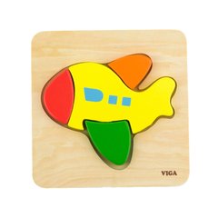 Wooden mini-puzzle Viga Toys Airplane (50173)