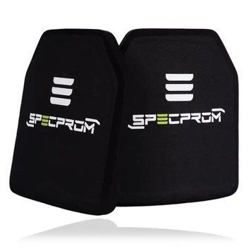 Керамічні бронеплити 6-го класу SPECPROM. Вага 5,6 кг. Розмір 25 на 30 см. Комплект &ndash; 2 шт. (00000002792)