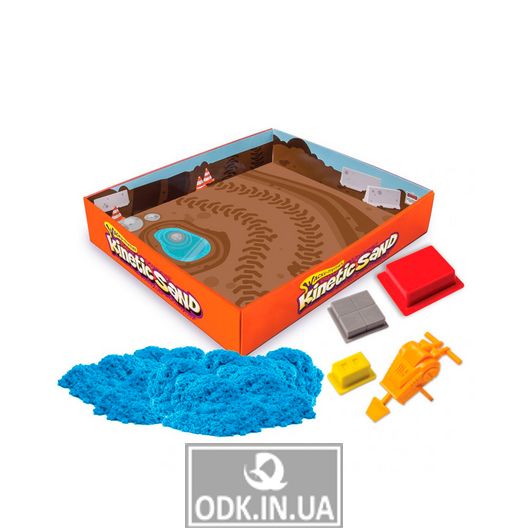 Пісок Для Дитячої Творчості - Kinetic Sand Construction Zone (Блакитний)