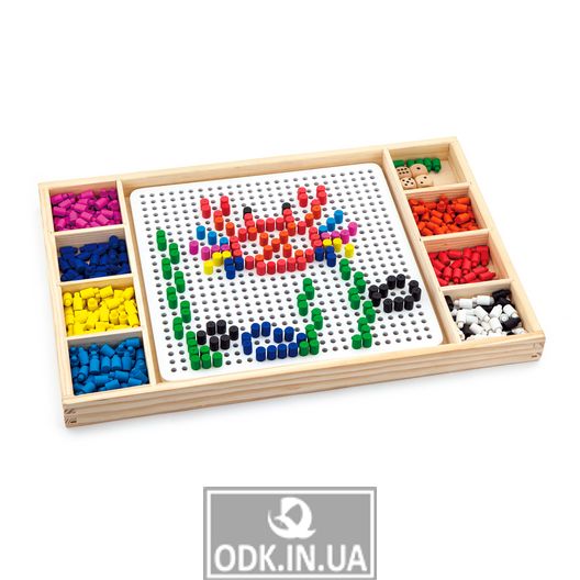 Деревянная настольная игра Viga Toys Мозаика и лудо (59990)