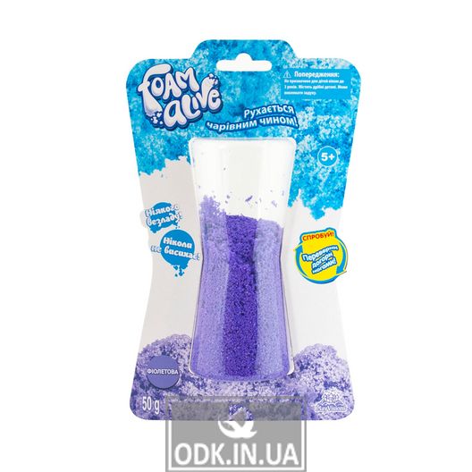 Воздушная Пена Для Детского Творчества Foam Alive - Яркие Цвета - Фиолетовая