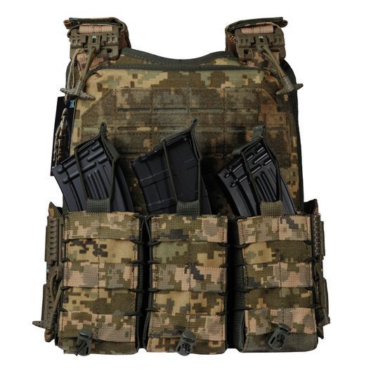 Плитоноска Ares gen.2. 3 підсумки АК. Пиксель ММ14