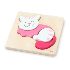 Wooden mini-puzzle Viga Toys Kitten (59930)