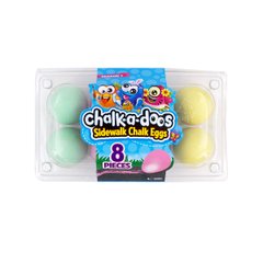 Set of colored chalk for painting in the shape of an egg - Spring colors