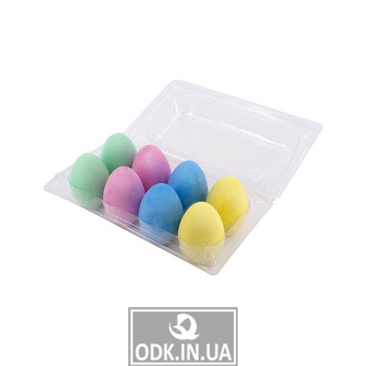 Набір кольорової крейди для малювання у формі яйця - Весняні кольори
