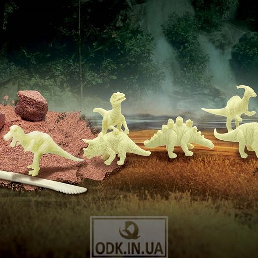 Set for excavations 4M Light dinosaur (in assortment of 6 pieces) (00-05920)