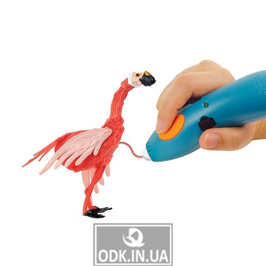 3D-ручка 3Doodler Start для дитячої творчості - КРЕАТИВ (48 стрижнів, синя)