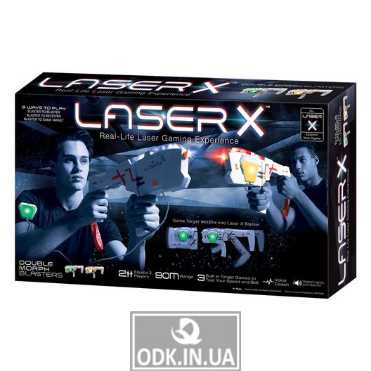 Ігровий набір для лазерних боїв - Laser X Pro 2.0 для двох гравців