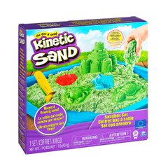 Set of Sand for Children's Creativity - Kinetic Sand Sand Castle (Green)