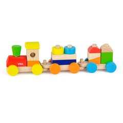 Wooden train Viga Toys Colored cubes (51610)