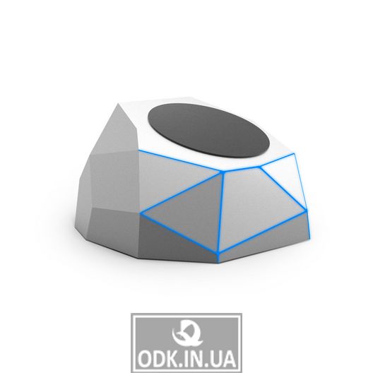 Бездротовий Зарядний Пристрій Xoopar -Geo Dock (Сріблястий З Синьою Led-Підсв)