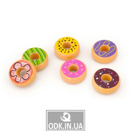 Іграшкові продукти Viga Toys Дерев'яні пончики (51604)