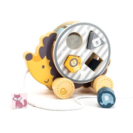 Дерев'яна каталка-сортер Viga Toys PolarB Їжачок (44025)