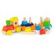 Wooden train Viga Toys Colored cubes (51610)