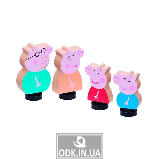 Wooden set of Peppa figurines - Peppa Family
