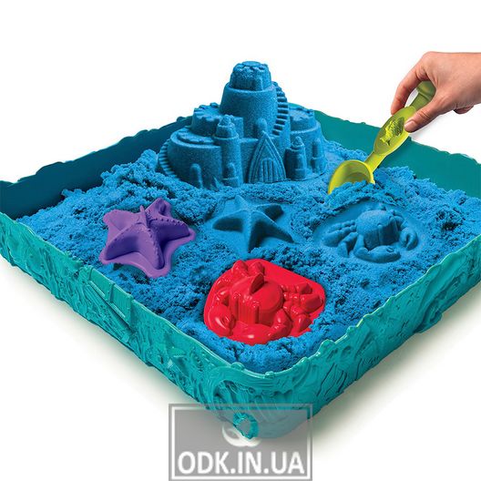 Set of Sand for Children's Creativity - Kinetic Sand Sand Castle (Blue)