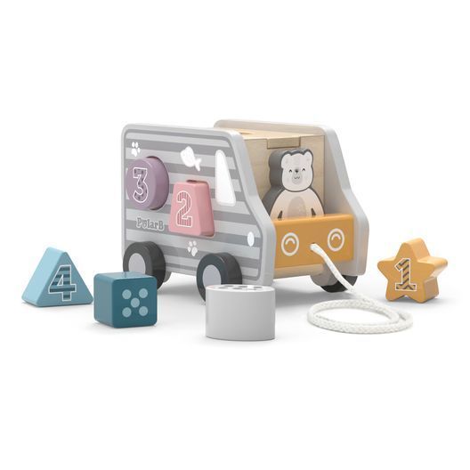Дерев'яна каталка-сортер Viga Toys PolarB Вантажівка (44041)