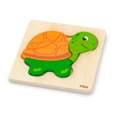 Wooden mini-puzzle Viga Toys Turtle (59933)