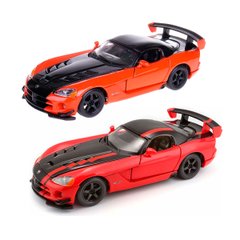 Автомодель - Dodge Viper Srt10 Acr (ассорти оранж-черный металлик, красно-черный металлик, 1:24)